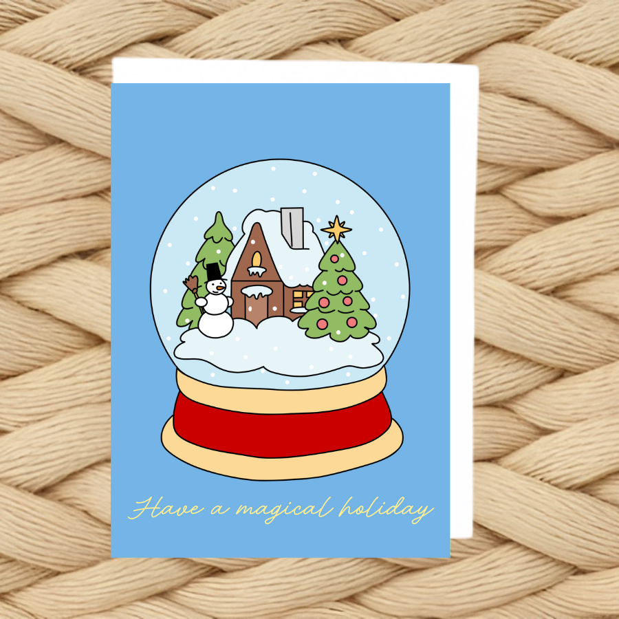 Snow Globe Holiday Card