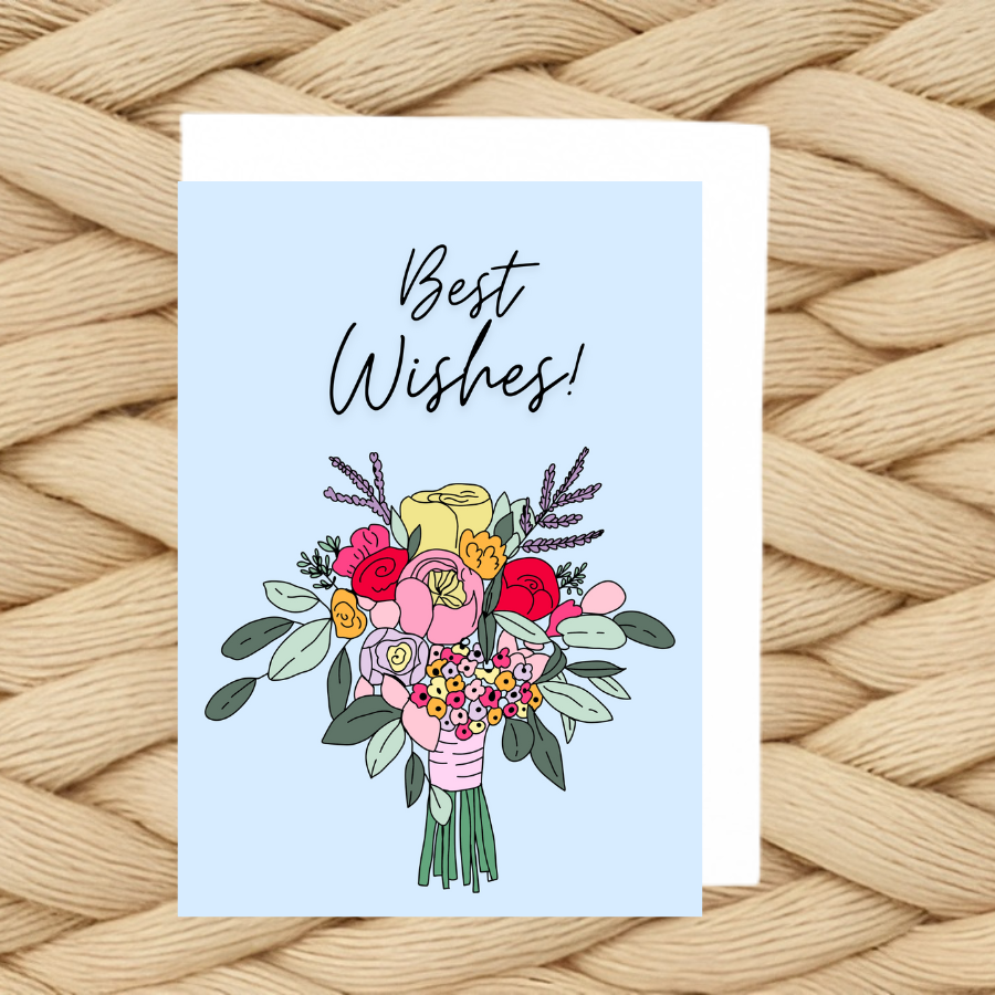 Floral Wishes Greeting Card