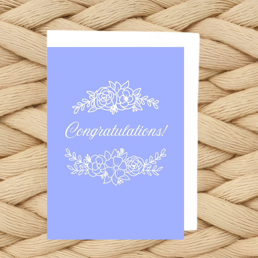 Floral Congratulations Card
