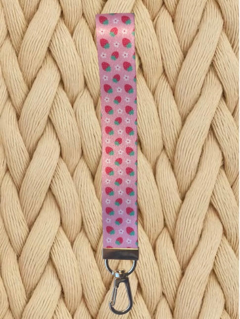 Strawberry Patch Wristlet