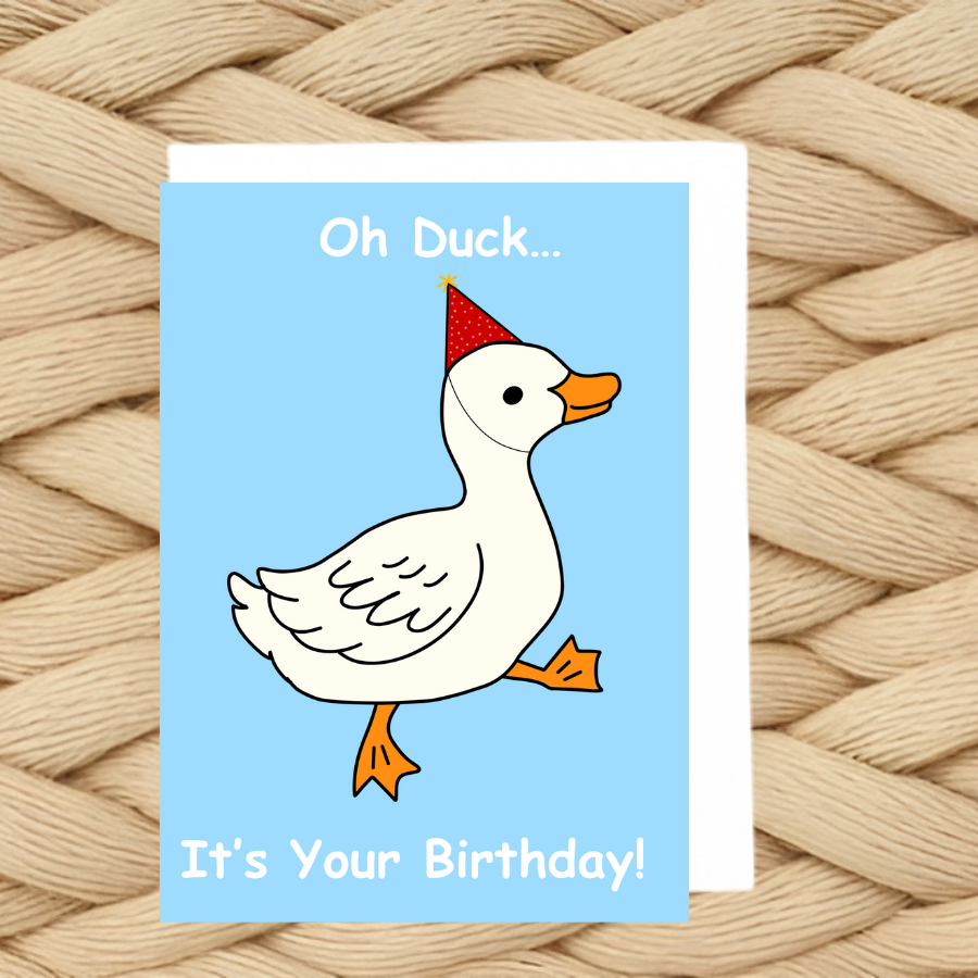 Oh Duck Birthday Card