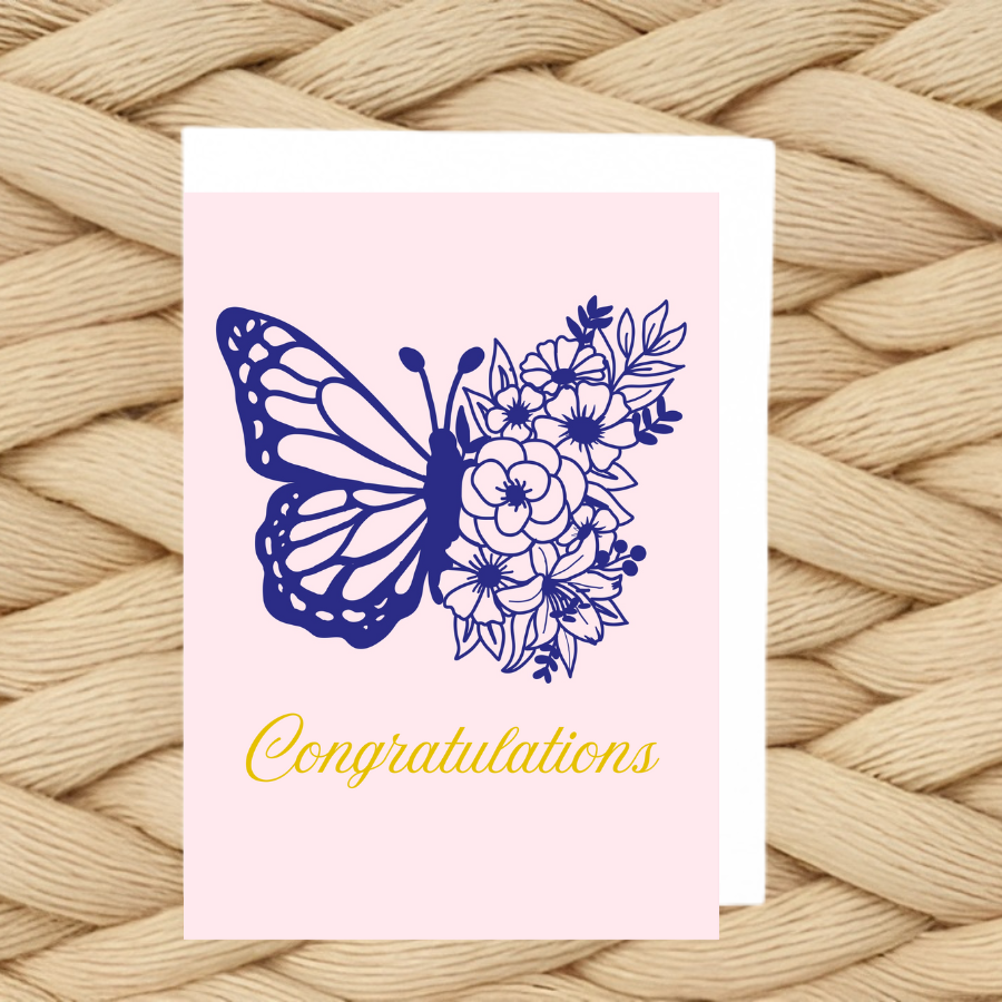 Butterfly Congratulations Card