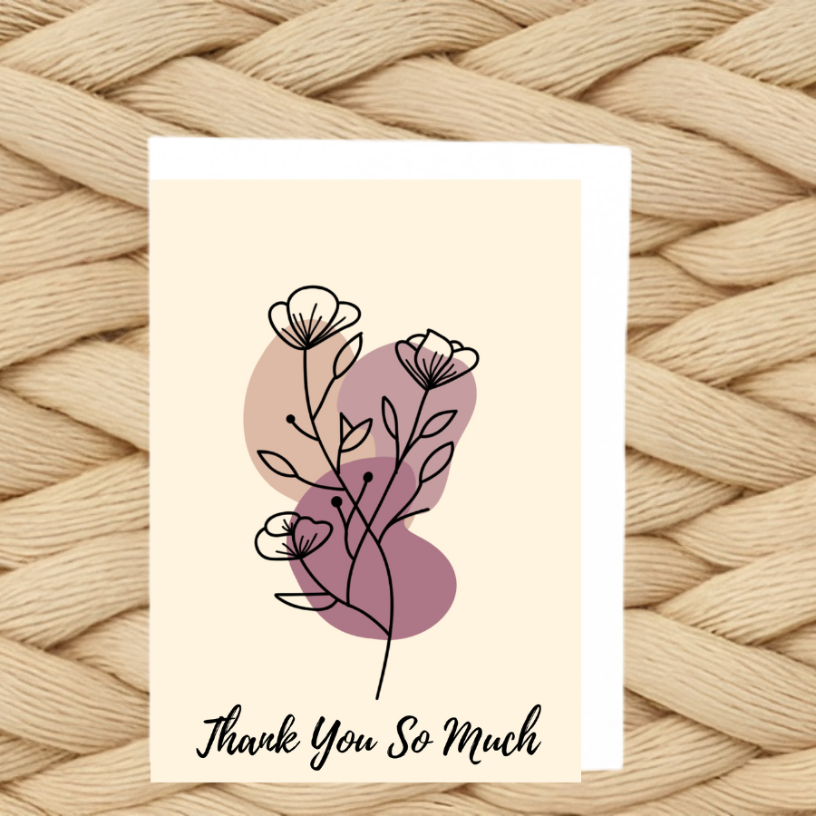 Wildflower Thank You Card