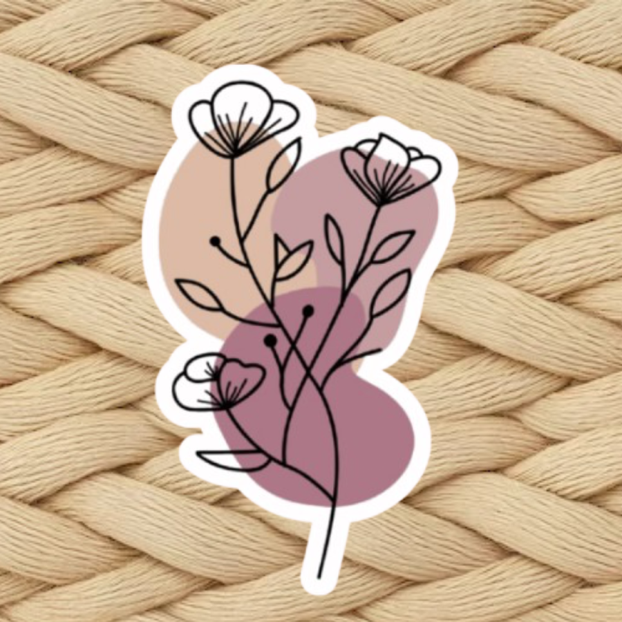 Boho Flowers Sticker