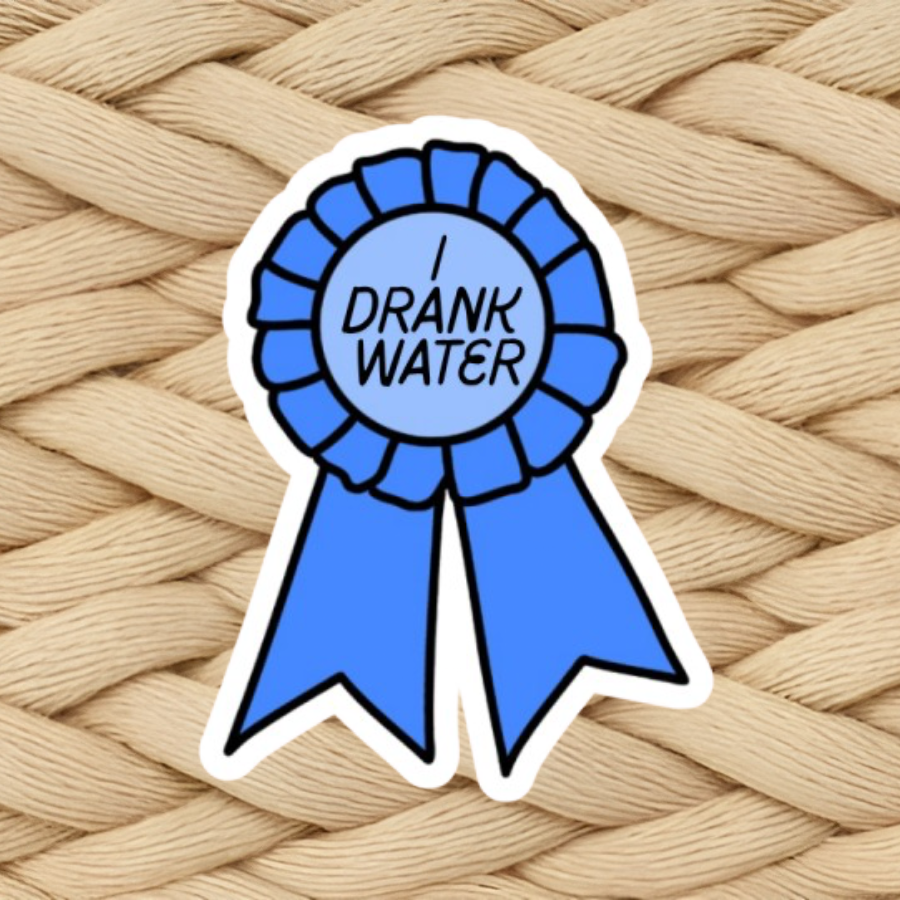 I Drank Water Sticker