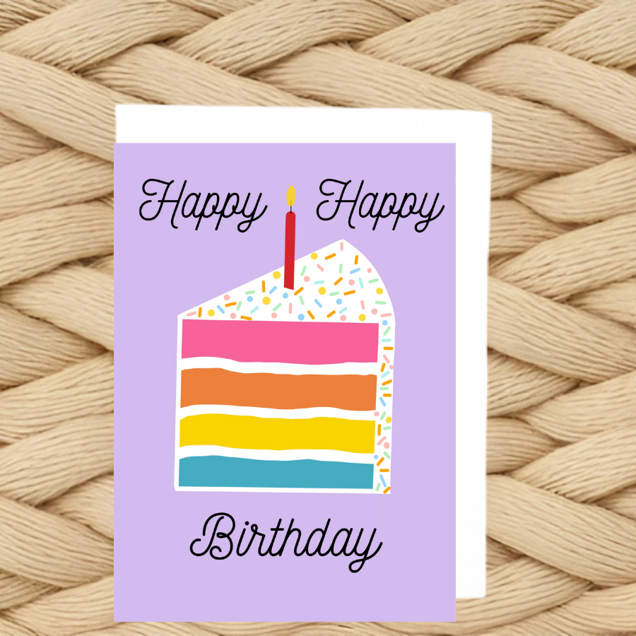 Happy Happy Birthday Card