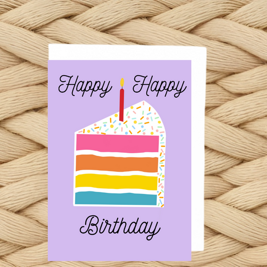 Happy Happy Birthday Card